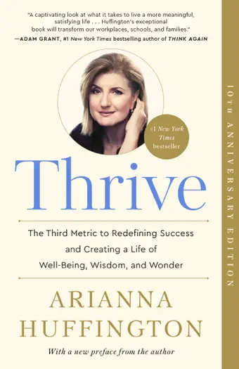 Thrive by Arianna Huffington, book cover