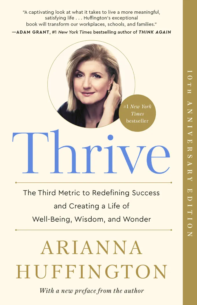 Thrive by Arianna Huffington, book cover