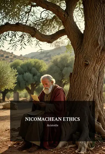 Nicomachean Ethics by Aristotle, book cover