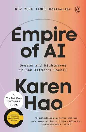 Empire of AI by Karen Hao, book cover