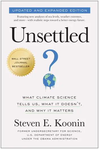 Unsettled by Steven E. Koonin, book cover