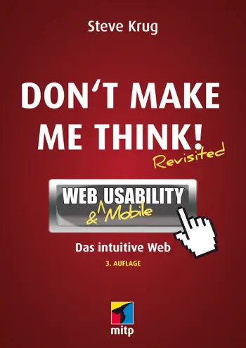 Don't Make Me Think by Steve Krug, book cover