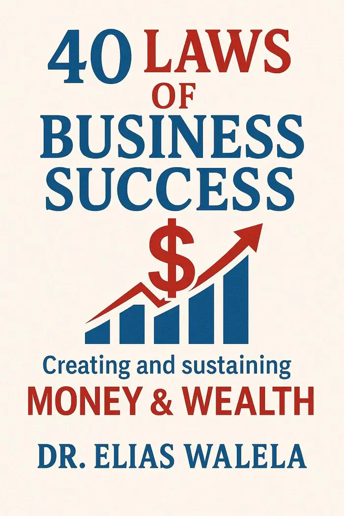 40 Laws of Business Success by DR. ELIAS WALELA, book cover