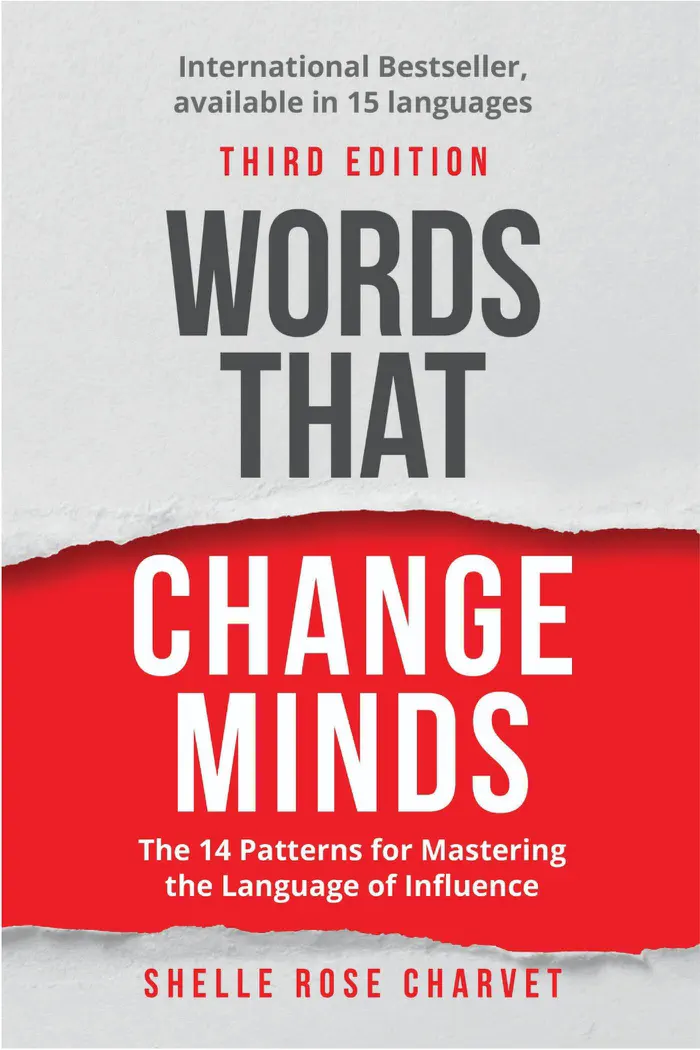 Words That Change Minds by Shelle Rose Charvet, book cover