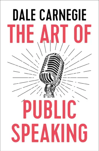 The Art of Public Speaking by Dale Carnegie, book cover