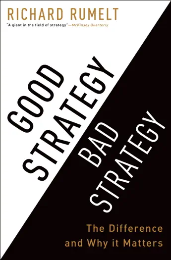 Good Strategy Bad Strategy: The Difference and Why It Matters by Richard Rumelt, book cover