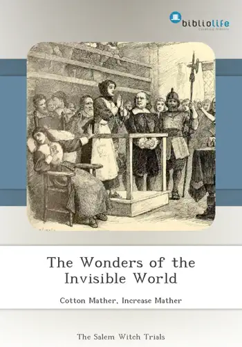 The Wonders of the Invisible World by Mather, Cotton, book cover