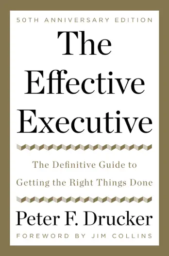 The Effective Executive by Peter F. Drucker, book cover