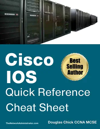 Cisco IOS Quick Reference Cheat Sheet by Douglas Chick, book cover