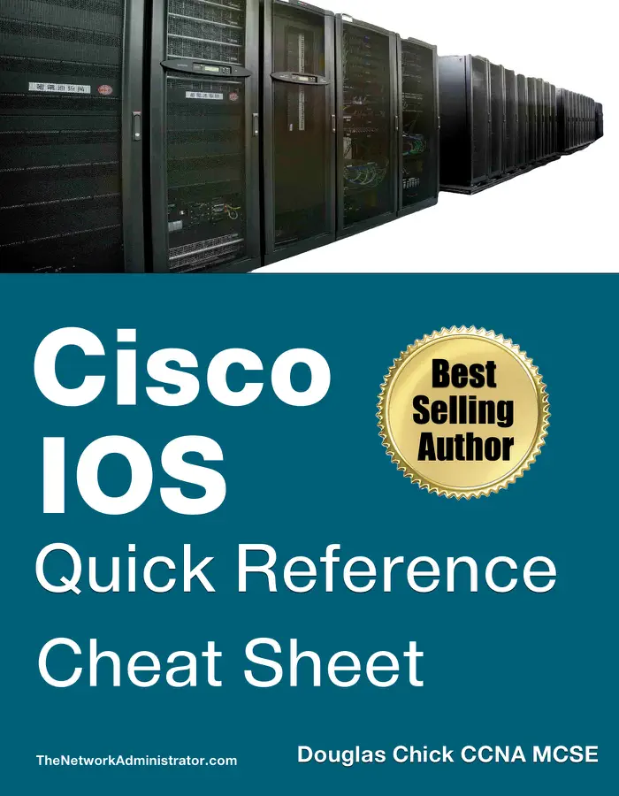 Cisco IOS Quick Reference Cheat Sheet by Douglas Chick, book cover