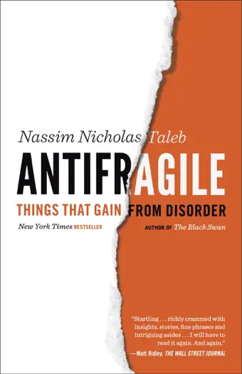 Antifragile by Nassim Nicholas Taleb, book cover