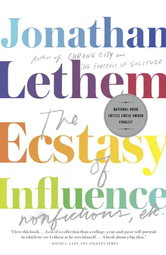 The Ecstasy of Influence by Jonathan Lethem, book cover