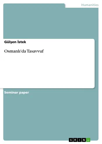 Osmanl?'da Tasavvuf by Gül?en ?stek, book cover