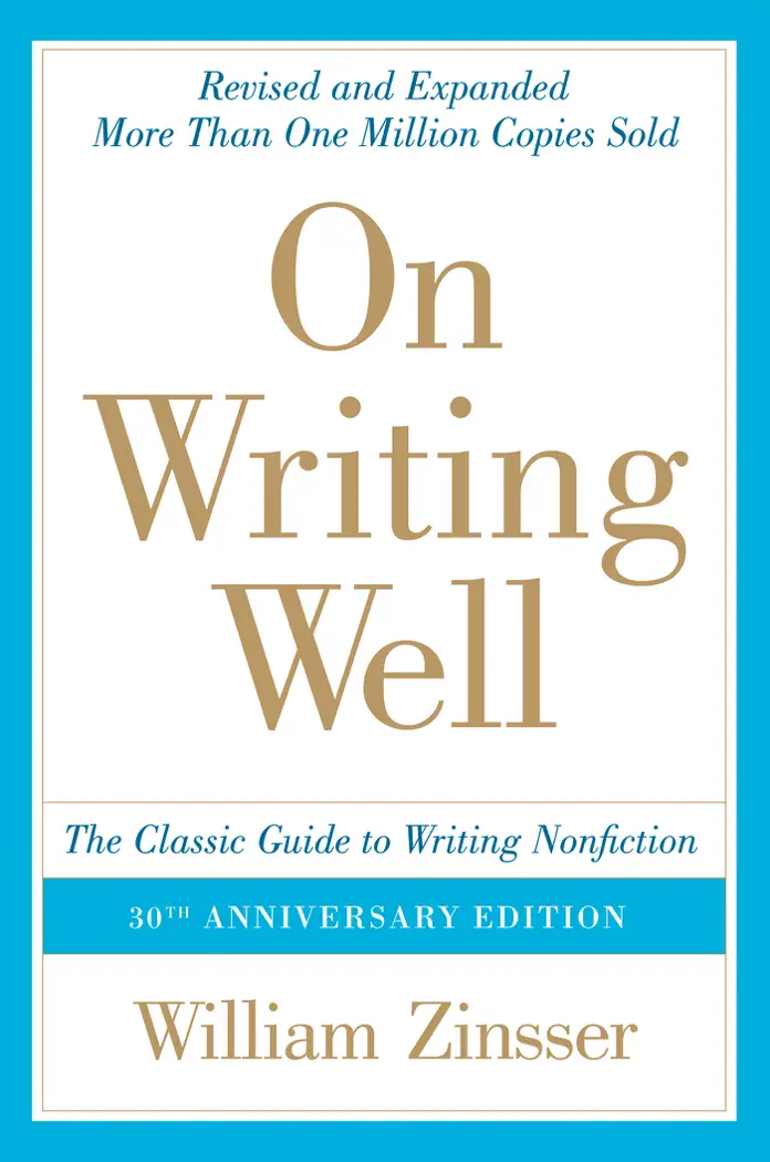 On Writing Well by William Zinsser, book cover