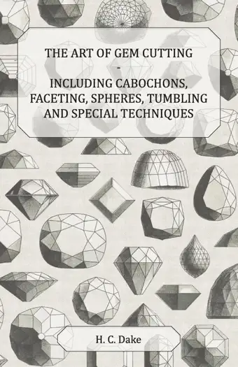 The Art of Gem Cutting by H. C. Dake, book cover