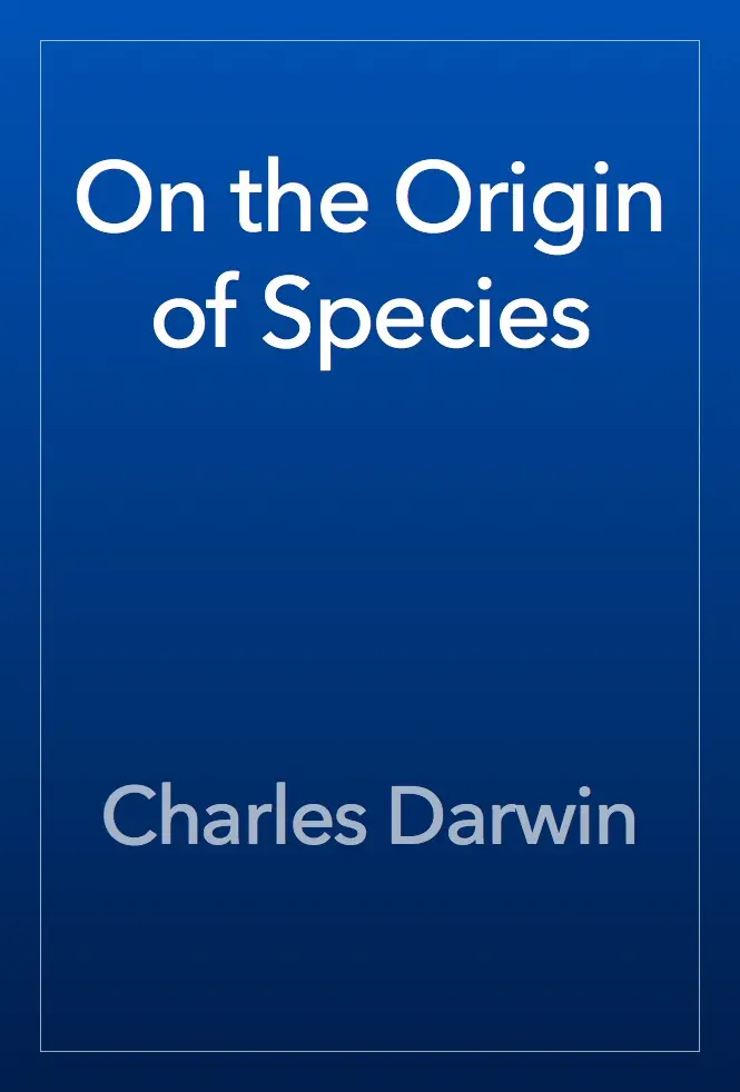 On the Origin of Species by Charles Darwin, book cover