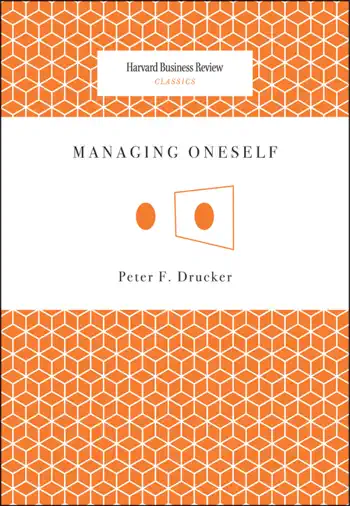 Managing Oneself by Peter F. Drucker, book cover