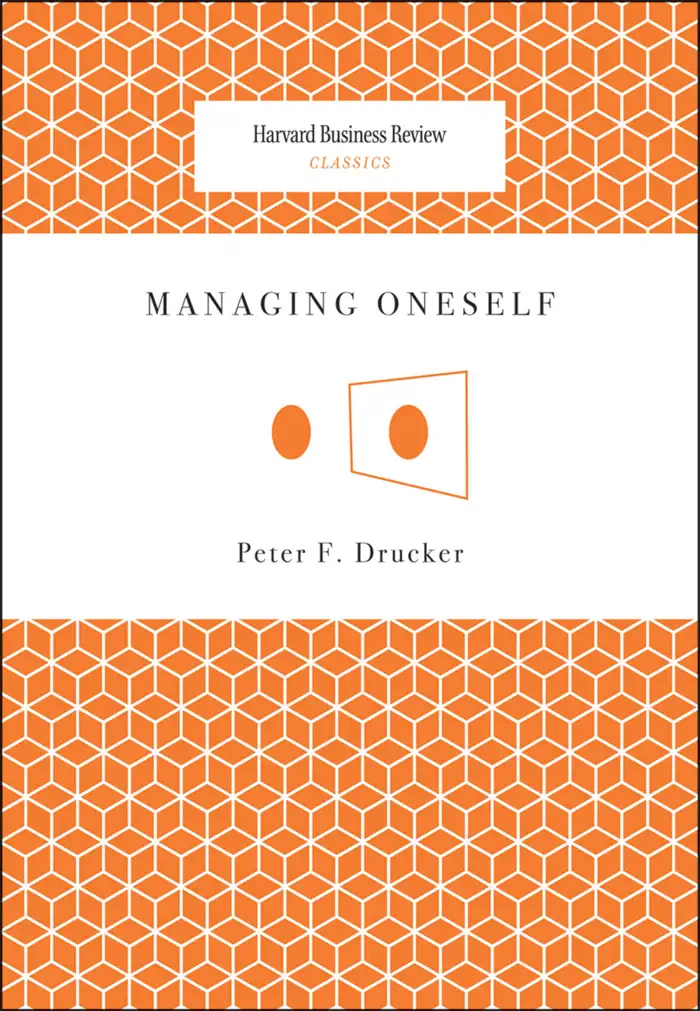 Managing Oneself by Peter F. Drucker, book cover