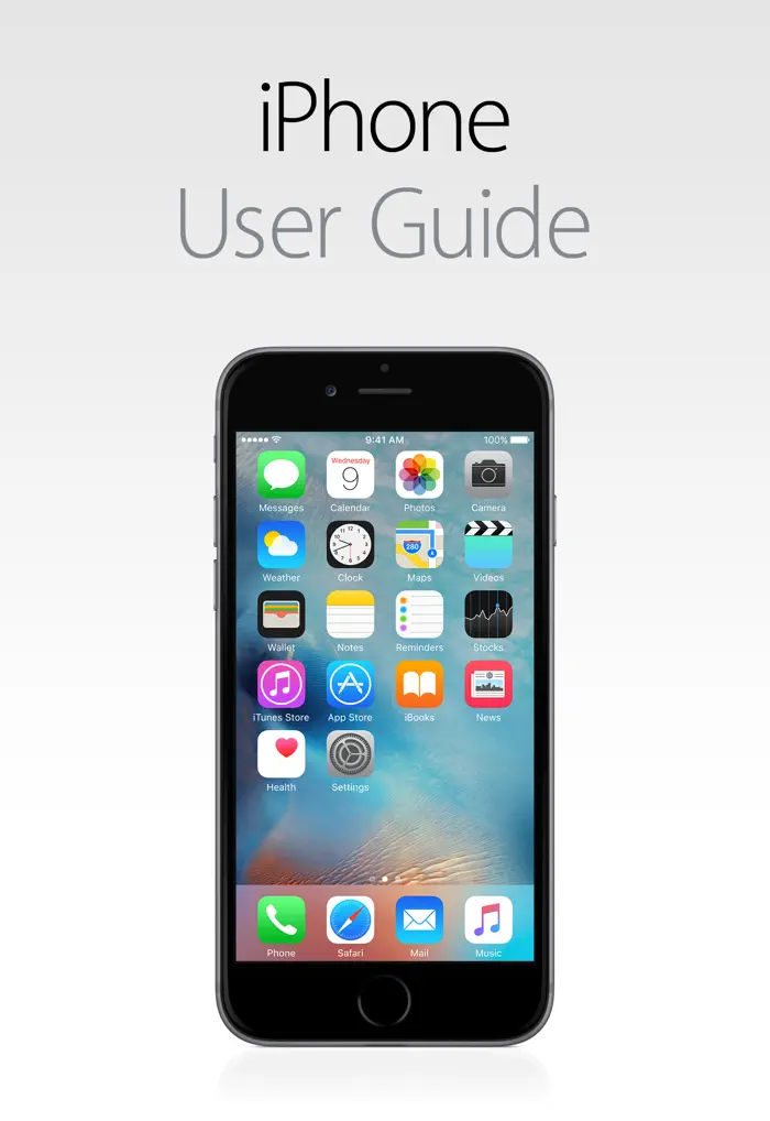 iPhone User Guide for iOS 9.3 by Apple Inc., book cover