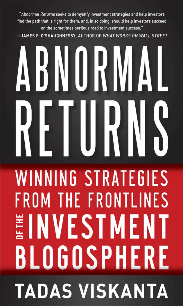 Abnormal Returns: Winning Strategies from the Frontlines of the Investment Blogosphere by Tadas Viskanta, book cover