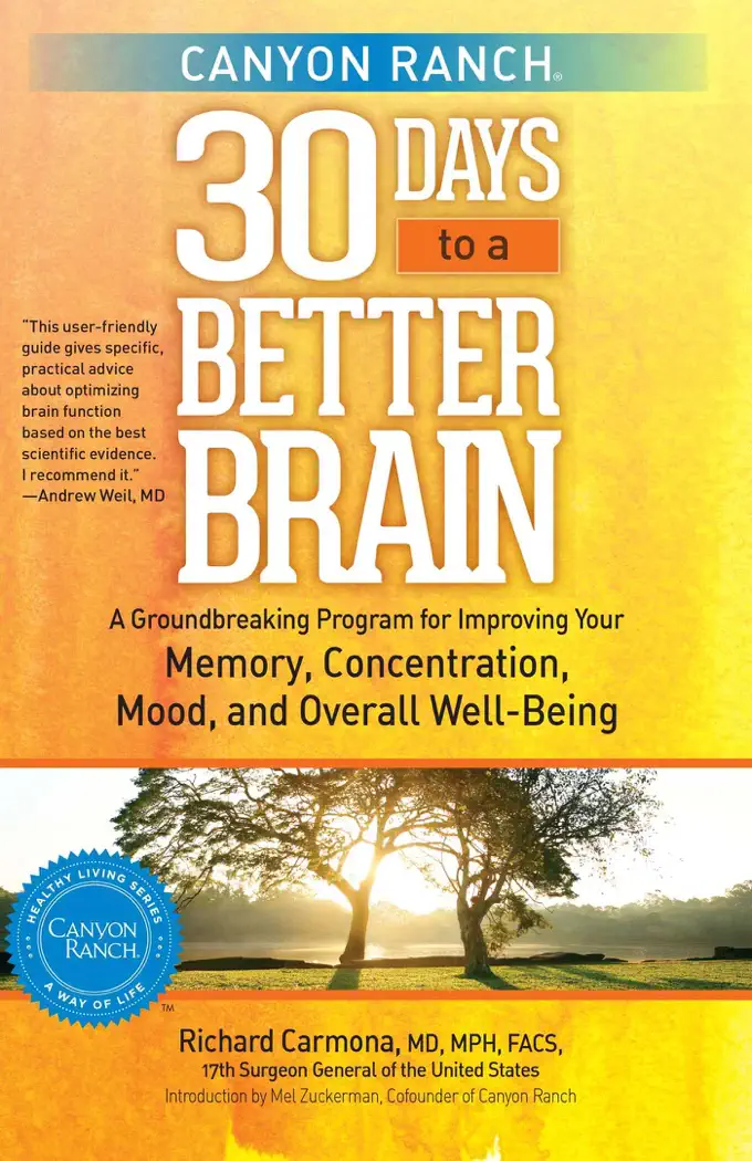 Canyon Ranch 30 Days to a Better Brain by Richard Carmona, book cover