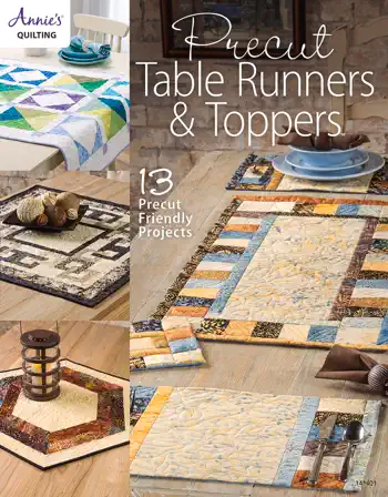 Precut Table Runners & Toppers by Annie's, book cover