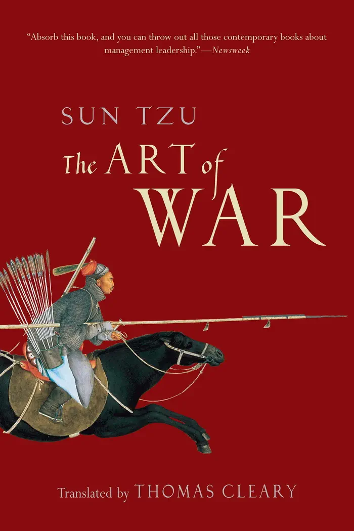 The Art of War by Sun Tzu & Thomas Cleary, book cover