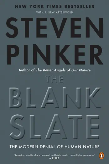 The Blank Slate by Steven Pinker, book cover