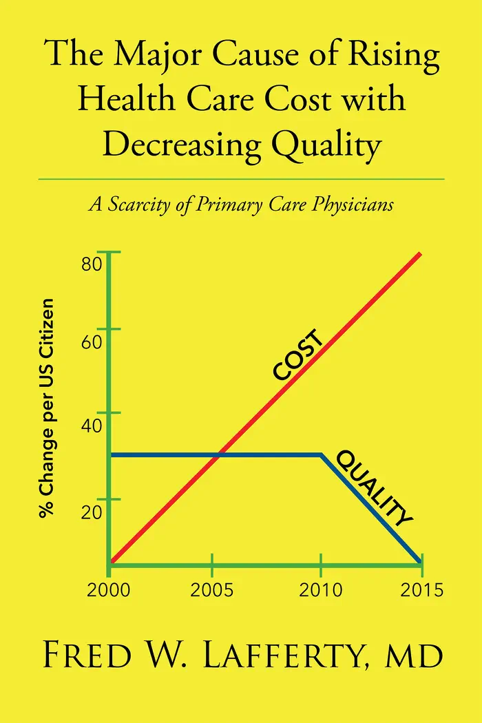 The Major Cause of Rising Health Care Cost with Decreasing Quality: A Scarcity of Primary Care Physicians by Fred W. Lafferty, MD, book cover