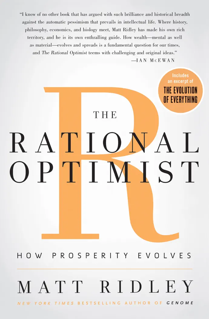 The Rational Optimist by Matt Ridley, book cover