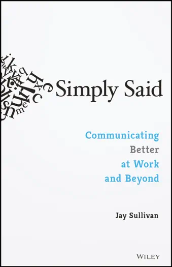 Simply Said by Jay Sullivan, book cover