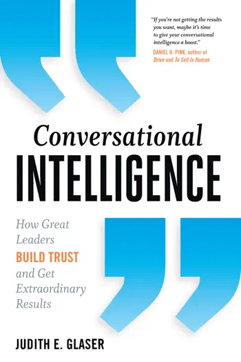Conversational Intelligence by Judith E. Glaser, book cover