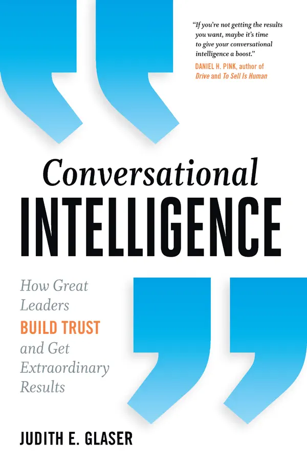 Conversational Intelligence by Judith E. Glaser, book cover